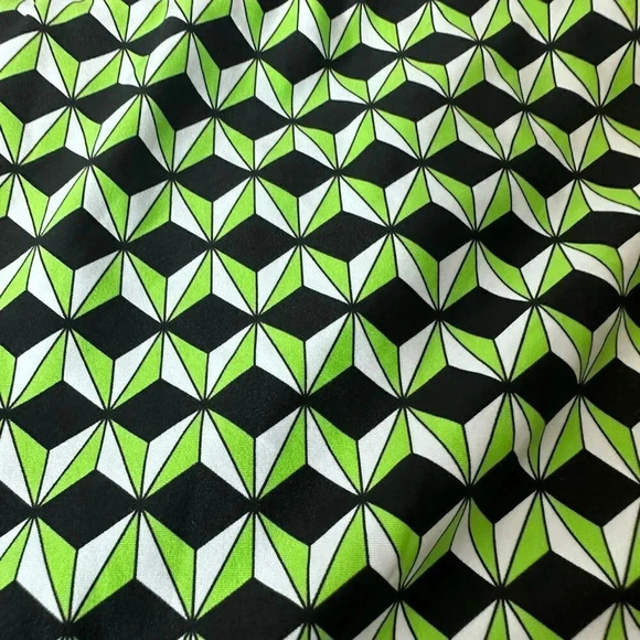 Kenneth Cole green and blue abstract print swimsuit bottom size large - Picture 4 of 9